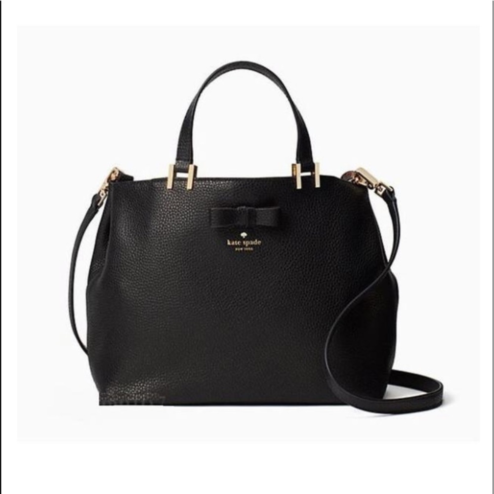 Kate Spade Pershing Street Gwyn Black Leather Bag